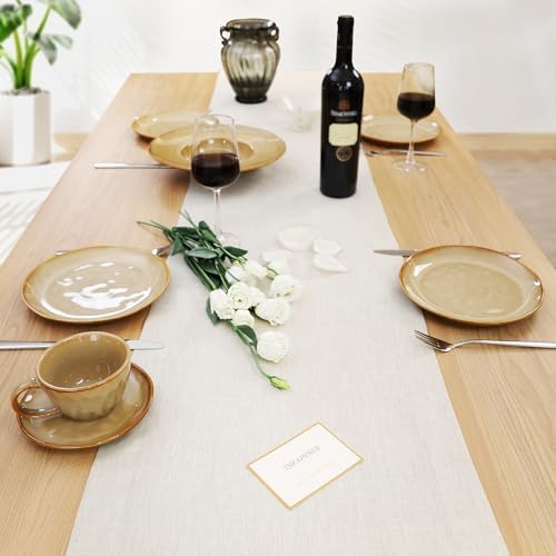 Linen Table Runner 72 Inches Long, 100% French Linen Table Runners - Image 5