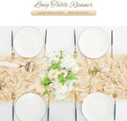 20 Pack Ivory Cheesecloth Table Runner 120 Inch 10FT Rustic Boho Gauze Cheese Cloth Table Runner for Wedding Party Baby Shower Thanksgiving Christmas Decoration - Image 5