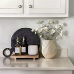 ALMA Minimalist Ceramic Vase, 8'' Modern Flower Vase for Seasonal Decorator - Image 4