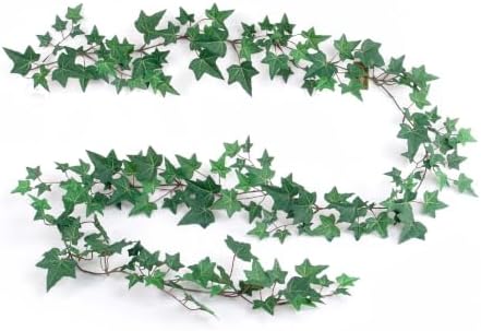 Larksilk 6 Ft Silk English Ivy Garland 6-Pack, Faux Greenery Vine - Image 2