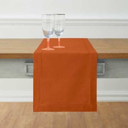 Solino Home Cotton Linen Table Runner Cinnamon Woven, 14 x 120 in by SolinoHome