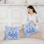 Erosebridal Hanukkah Decorations Throw Pillow Covers 24X24 Set of 2 for Couch Bed Sofa Decor, Happy Hanukkah Chanukah Festival Pillow Covers, Chanukah Party Decorative Cushion Cases - Image 3
