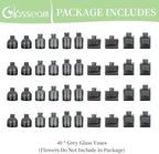 Glasseam Mini Bud Vase in Bulk 40: Colored Small Glass Vase for Centerpiece - Image 6