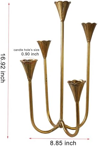 Candle Holder Vintage Candlestick Holder Stand for Stick Taper Candle - Image 4