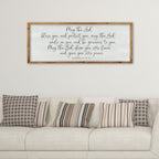 ZZJJHYWGQ Christian Wall Decor Numbers 6:24-26, Wood, 40"×15" - Image 7