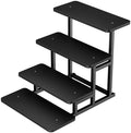 Cupcake Stand for 50 Cupcakes 4 Tiered Tray Stand for Food Cookie Wooden Dessert Display Risers for Party Wedding Buffet Stepped Risers Display Stands for Vendor Farmers Market Display, Black by Unknown