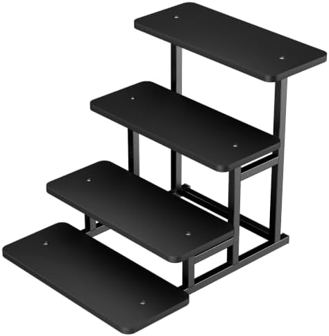 Cupcake Stand for 50 Cupcakes 4 Tiered Tray Stand for Food Cookie Wooden Dessert Display Risers for Party Wedding Buffet Stepped Risers Display Stands for Vendor Farmers Market Display, Black by Unknown