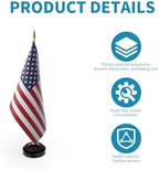 50 Pcs Black Miniature Flag Stand 0.24 Inches Hole Diamete Plastic Small Banner Stand Mini Flag Holder Base for Desk Garden Table Stick - Image 3