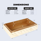 Handicrafts Home Decorative Storage Box 10x6 – Remote Organizer Box with Lid, Modern Decorative Keepsake Box, Boho Shelf Décor, Memory Box for Photos or Letters, Decorative Box for Table Décor - Image 2