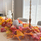 30 Pack Artificial Fall Leaf Garland Maple Leaves Autumn Vines Decor - Image 5