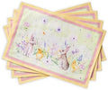 Maison d' Hermine Placemats Set of 4 Reusable 100% Cotton (13"x19") by MaisondHermine