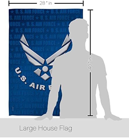 US Air Force House Flag - Set Armed Forces USAF United State American Military Veteran Retire Official - Decoration Banner Small Garden Yard Gift Double-Sided Imported 28 X 40 - Image 2