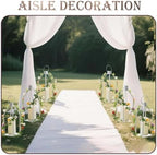 Elegant White Decorative Lanterns Set of 6-19/16/13 Inch - Image 6