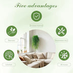 dallisten 4Pcs Fake Hanging Fern Plants for Outdoors, UV Resistant Artificial Ferns Greenery Vines Faux Trailing Plants for Indoor Wall Porch Wedding Boho Home Garden Decor(4PCS Green Ferns) - Image 4