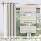 120 Inches Extra Long Curtains for Living Room 2 Panels Grommet Darkening Insulated Thermal 90% Blackout Drapery Tall Ceiling Curtain for Large Big Window Treatments Ideas Drapes,Cream/Off White/Ivory - Image 6