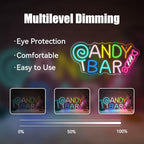 Candy Bar Neon Sign Colorful LED Night Wall Light Decor for Lollipop Store - Image 4