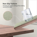 Maxpearl Faux Leather Placemats Set of 8, Easy to Clean, Light Green - Image 6