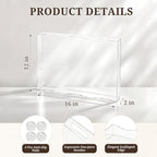 SXNOWS 12"x16" Clear Acrylic Serving Tray-Spill Proof - Image 6