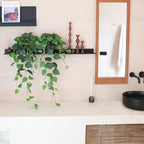 alyptus Fake Pothos Hanging Plants – 33" Set of 2 Faux Ivy Vines with Pots Realistic Silk Devil’s Ivy for Indoor Décor Low Maintenance Artificial House Plants for Home Bathroom or Office - Green - Image 6