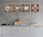 DJSYLIFE Kitchen Pictures Wall Decor Vintage Canvas Wall Art 12" x 12" - Image 4