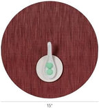 Chilewich Bamboo Placemats Set of 4, Round Woven Placemats - Image 2