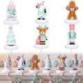Wonderjune 6 Pcs Christmas Stocking Holders for Mantle, Snowman,Nutcracker by Wonderjune