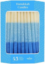 Dripless Deluxe Tapered Pastel, Blue and White Decorations, Hanukkah Menorah Candles for All 8 Nights of Chanukah (10-Pack) - Image 4