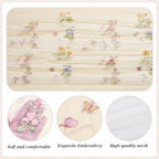 4 Pcs Wildflower Table Runner, 30x118 Inch, Colorful Embroidered Floral Spring Summer Tulle Lace Table Runner for Wedding, Birthday, Wildflower Party Decorations - Image 3