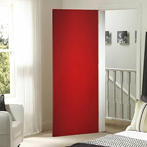Red Solid Color Door Cover Halloween Front Door Christmas Front Door Banner Porch Sign for Indoor Outdoor Decorations Holiday Party Christmas Decor 32 x 79 Inch - Image 7