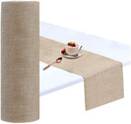 Shatex 14''x150ft Burlap Table Runner, High Density Burlap Roll for Rustic Wedding ,Outdoor Tables, Farmhouse Style Party, Home Decor for Christmas Festival Wedding Celebrate, 1roll 50yard by Shatex