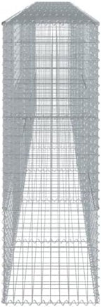 vidaXL Gabion Basket with Cover 275.6"x19.7"x59.1" Galvanized Iron - Image 6