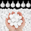 Shappy 216 Pcs Mini Christmas Ball Ornament 1.18 Inch,White by Shappy