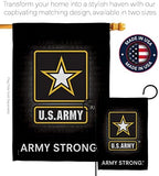 U.S. Army House Flag - Pack Armed Forces Rangers United State American Military Veteran Retire Official USA Vintage Applique - Decoration Banner Small Garden Yard Gift Double-Sided Imported 28 X 40 - Image 4