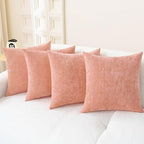 CaliTime Decorative Couch Throw Pillow Covers 18 X 18 Inches Dusty Pink by CaliTime