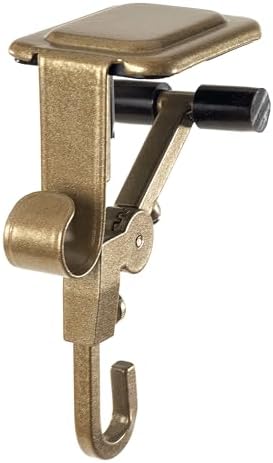 Fireplace Stocking and Garland Hanger with Two Hooks (3 Pack - Gold) by VillageLightingCompany