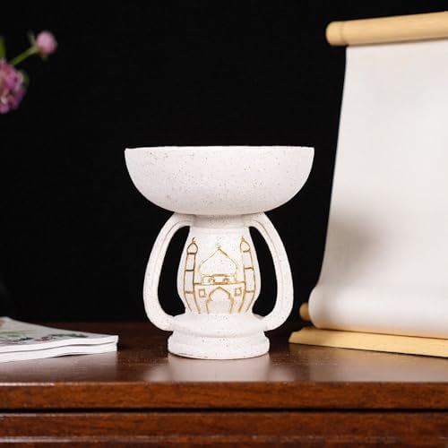 Mosque Sculpture Resin Ornaments, White with Gold Pattern, Decorative Ornaments - Image 5