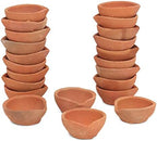 Clay Diya Diwali Diyas for Puja [ 51 Pcs ] Diyas for Pooja - Mitti Diya Earthern Terracotta Diya with Cotton Wicks - Diwali Decoration for Home Indian Gift Items Hashcart® by Hashcart