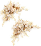 Ling's moment 2 Pack Ivory Floral Garland Wedding Arch Flowers by LingsMoment