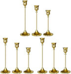 Candlestick Holders Gold, 9 Packs Taper Candle Holder for Candlesticks, Candle Sticks Holder Decor for Home Decor by Showin