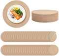 100 Pieces 15 Inch Burlap Round Placemats Reusable Rustic Jute Table Mats by COSINIA