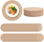 100 Pieces 15 Inch Burlap Round Placemats Reusable Rustic Jute Table Mats by COSINIA