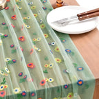 6 Pack Flower Table Runner Floral Daisy Fall Wedding Birthday Party Decor - Image 3