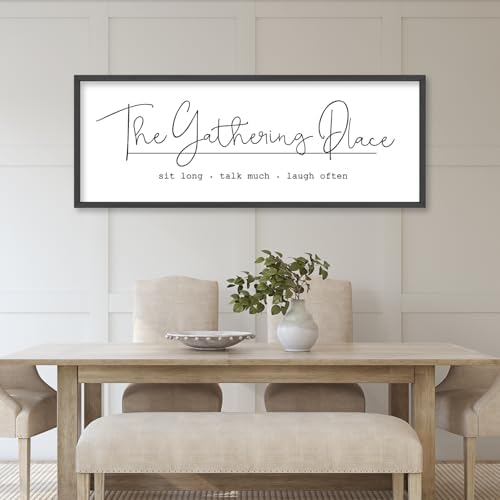 The Gathering Place Wall Art 32x12 Inch Gather Sign for Dining Room Kitchen - Image 7