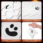 RattanView 12 Pcs Large Outdoor Halloween Hanging Ghost Decor - Image 3