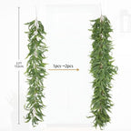 Briful 5ft Long Greenery Garland Set of 2 Boston Fern Floral Garland for Door Mantle Decorations, Lush Realistic Spring Summer Artificial Garland for Home Farmhouse Indoor Decor, 2026 VBS Church Decor - Image 2