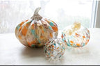 Boston International Decorative Tabletop Glass Pumpkin, Mini, Confetti - Image 3