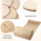 Tioncy 12 Pcs Burlap Table Runner Wood Slices Rustic Farmhouse Set,100ft - Image 3