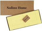 Solino Home Cotton Linen Dining Table Runner Yellow Hemstitch, 14 x 120 in - Image 4