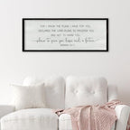 Jeremiah 29:11 Wall Art, For I Know The Plans I Have For You 40"×15" Black - Image 6