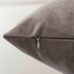 JUSPURBET 28x28 Euro Velvet Throw Pillow Covers Set of 2,Ash - Image 6
